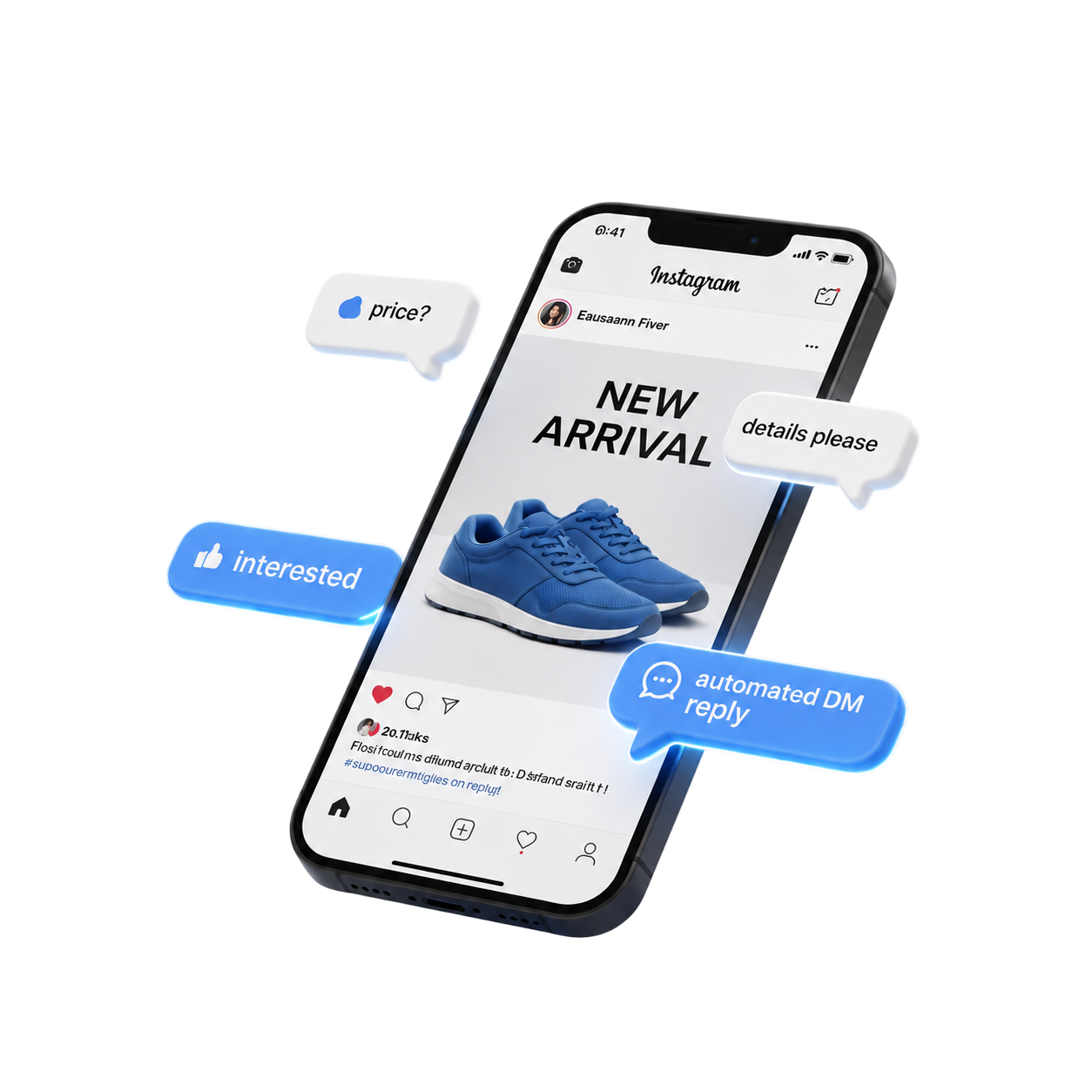 TRYM Instagram automation in action